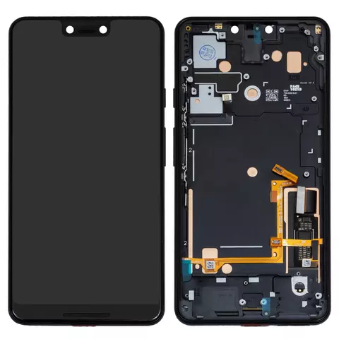 Дисплей для Google Pixel 3 XL, чорний, з рамкою, Original (PRC)