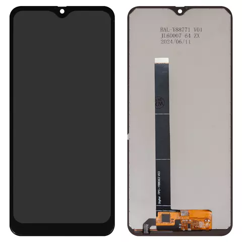 Дисплей для Blackview A60, A60 Plus, A60 Pro, чорний, без рамки, High Copy, FPC-Y88063