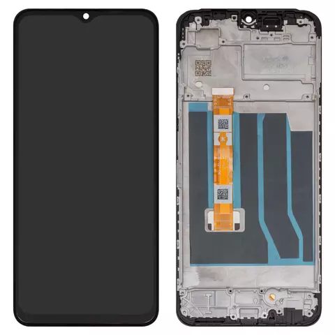 Дисплей для Oppo A18, чорний, з рамкою, High Copy, CPH2591, HTF066H019, HTF066H015