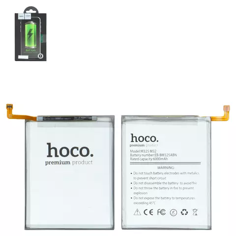 Акумулятор Hoco EB-BM325ABN для Samsung M325 Galaxy M32, Li-Polymer, 3,8 В, 6000 мАг