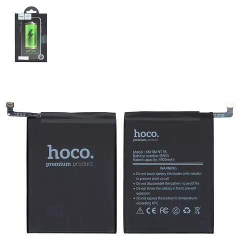Акумулятор Hoco BN55 для Xiaomi Redmi Note 9S, Li-Polymer, 3,85 B, 4920 мАг, M2003J6A1G