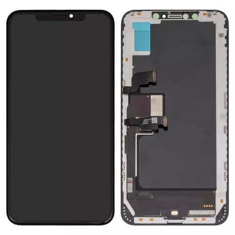 Дисплей  iPhone XS Max, чорний, із сенсорним екраном, з рамкою, Original (PRC)