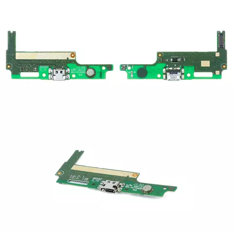 Шлейф для Huawei Y3 II, мікрофона, конектора зарядки, плата зарядки, (3G-версія)