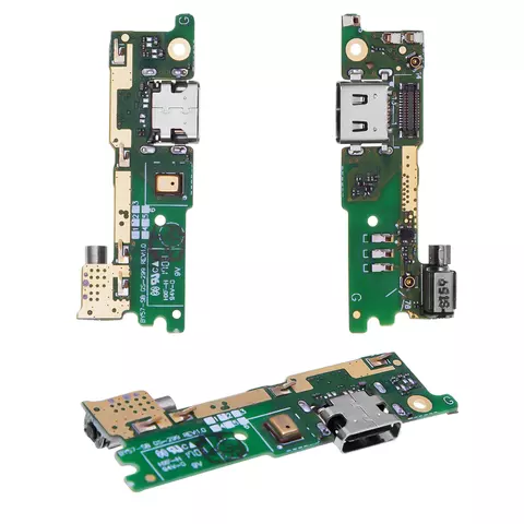 Шлейф для Sony G3112 Xperia XA1 Dual, G3116 Xperia XA1 Dual, G3121 Xperia XA1, G3125 Xperia XA1, конектора зарядки, плата зарядки, dual antenna