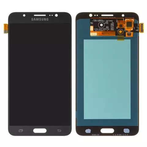 Дисплей для Samsung J710 Galaxy J7 (2016), чорний, без рамки, High Copy, (OLED)