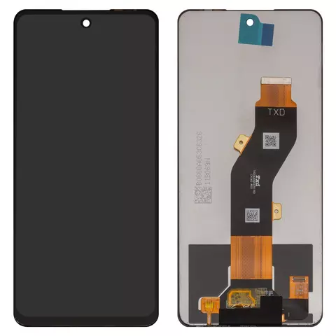 Дисплей для Tecno Pop 8, Spark 20 (KJ5), Spark 20C (BG7), Spark Go (2024) (BG6); Infinix Hot 40i (X6528B), Smart 8 (X6525), чорний, без рамки, Сopy
