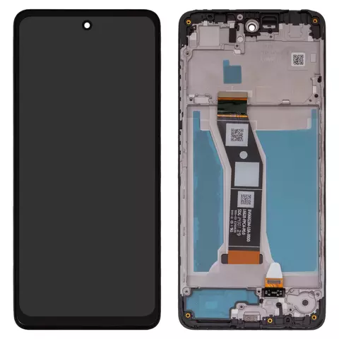Дисплей для Motorola Moto E14, Moto G04, Moto G04s, чорний, з рамкою, High Copy