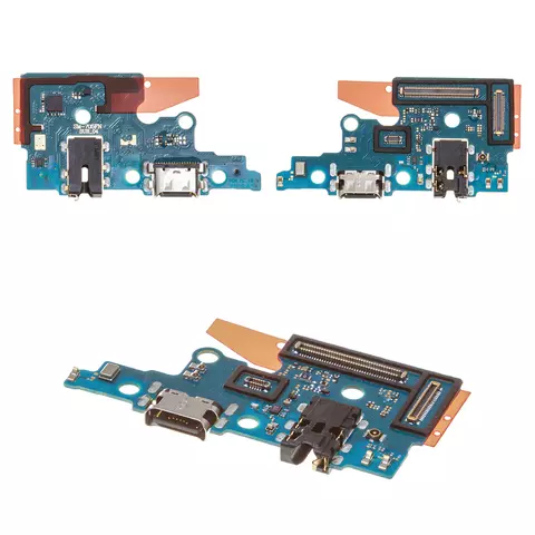 Шлейф для Samsung A705F/DS Galaxy A70, конектора зарядки, з мікрофоном, High Copy, плата зарядки