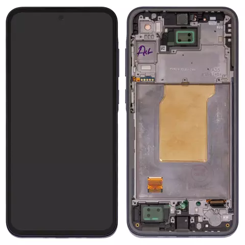 Дисплей для Samsung A356 Galaxy A35 5G, чорний, з рамкою, Original (PRC)