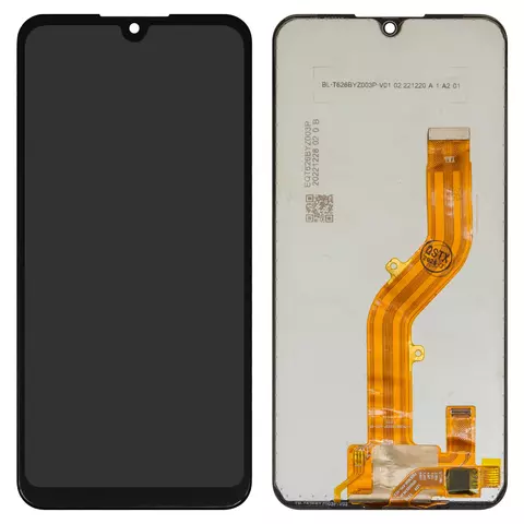 Дисплей для ZTE Blade L220, чорний, без рамки, Оригінал (переклеєне скло)