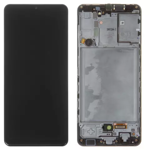 Дисплей для Samsung A315 Galaxy A31, чорний, з рамкою, Original, сервісне опаковання, #GH82-22761A/GH82-22905A/GH82-24455A