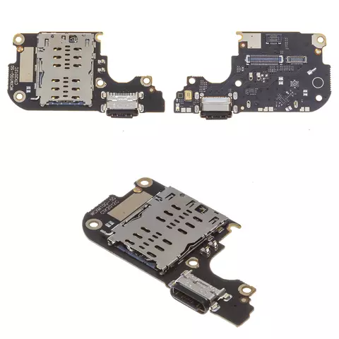 Шлейф для Xiaomi Mi 10 Lite, конектора зарядки, Сopy, плата зарядки, M2002J9G