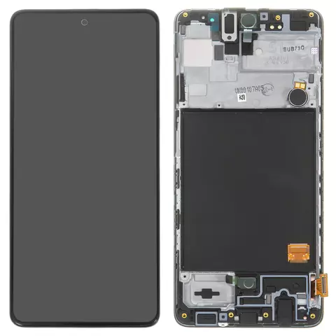 Дисплей для Samsung A225 Galaxy A22, чорний, Best copy, без рамки, Сopy, (TFT)