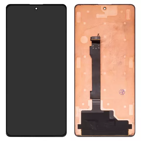 Дисплей для Xiaomi Poco X5 Pro, Redmi Note 12 Pro 5G, Redmi Note 12 Pro Plus, чорний, без рамки, Оригінал (переклеєне скло)