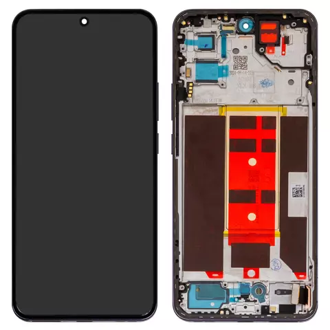 Дисплей для Oppo Reno12 Pro, чорний, з рамкою, Original (PRC), CPH2629, space brown