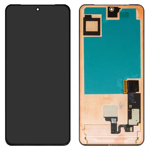 Дисплей для Google Pixel 8 Pro, чорний, без рамки, Оригінал (переклеєне скло), GC3VE, G1MNW