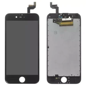 Дисплей  iPhone 6S, чорний, із сенсорним екраном, з рамкою, high copy