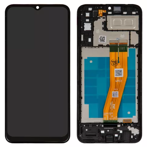 Дисплей для Samsung A042 Galaxy A04e, чорний, з рамкою, Original (PRC)