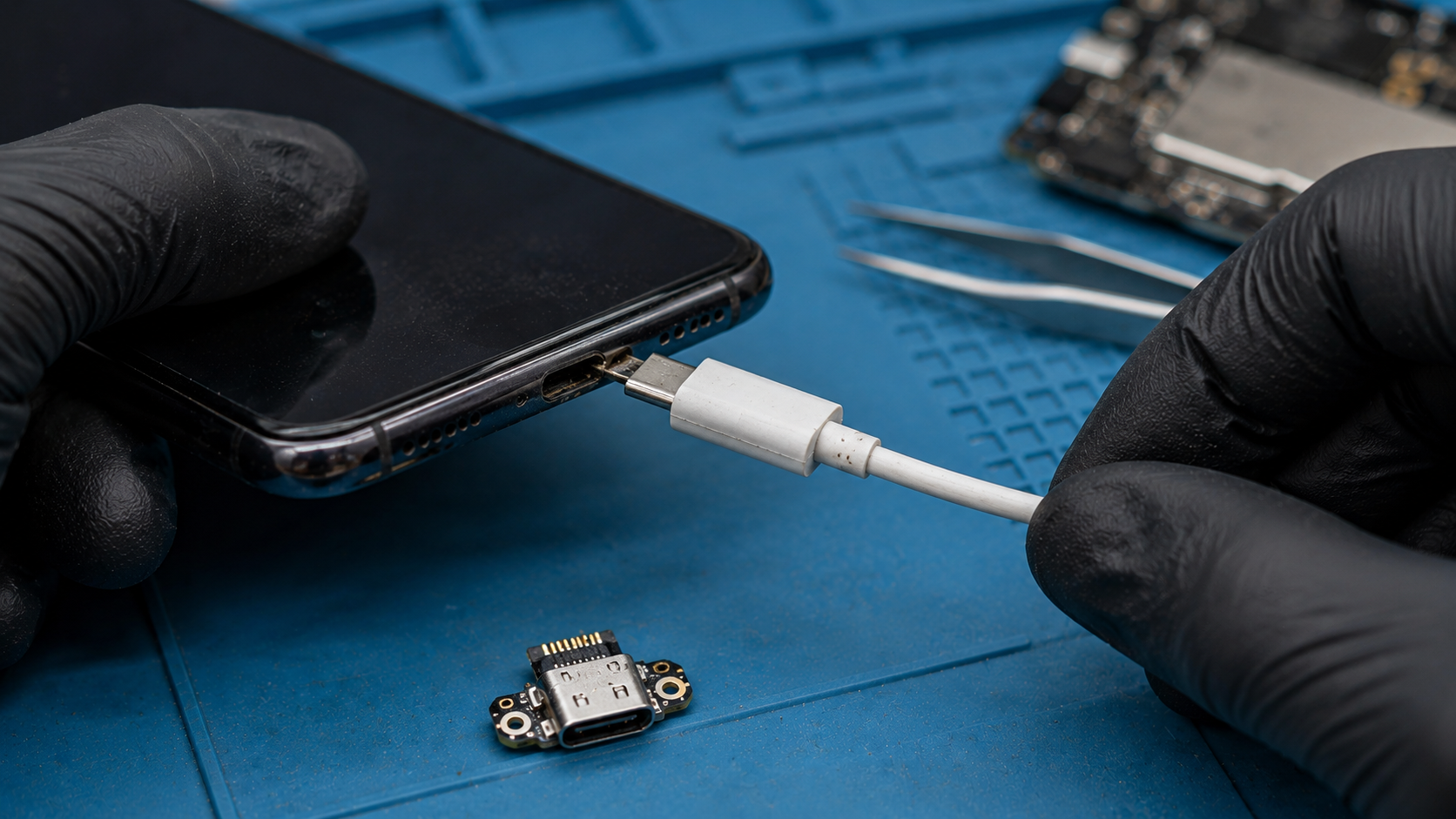 USB Type-C кабель погано тримається в роз'ємі зарядки телефону