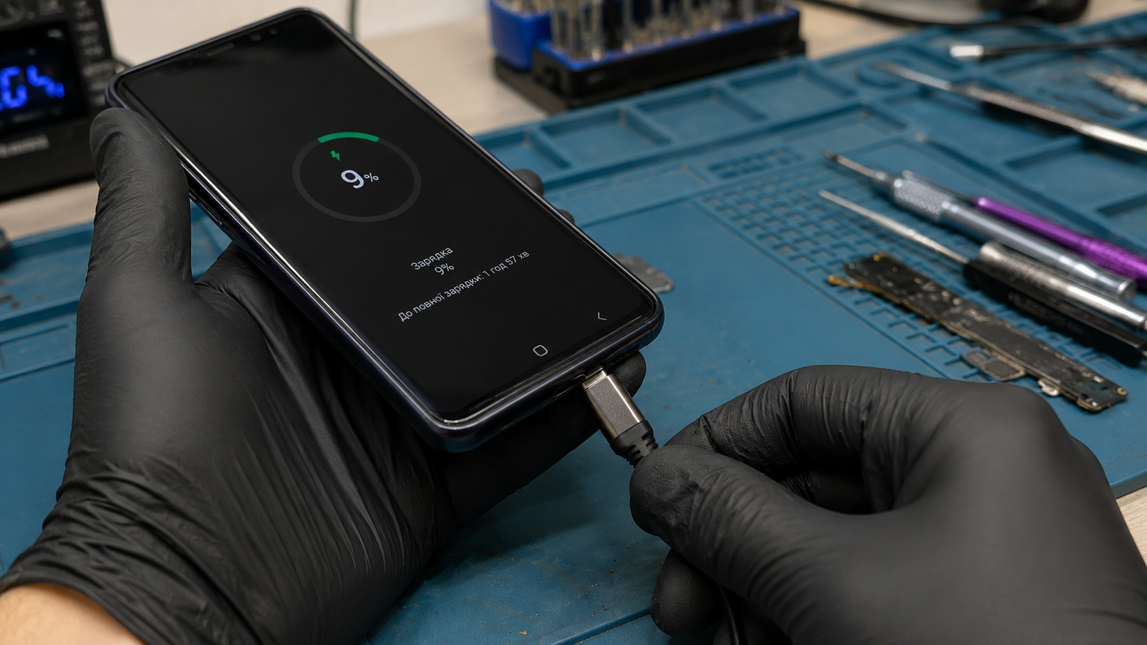 Телефон заряджається лише під певним кутом через несправний USB Type-C роз'єм