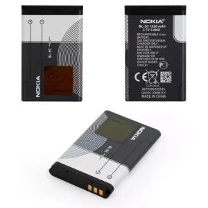 Акумулятор BL-5C для Nokia 1100, 1101, 1110, 1280, 1600, 1616, 202 Asha, 203 Asha, 2300, 2310, 2323c, 2330c,
