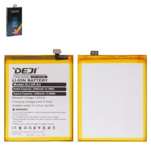 Акумулятор Deji BLP661 для Oppo A3 (2018) (CPH1837), F7, Li-ion, 3,85 B, 3400 мАг