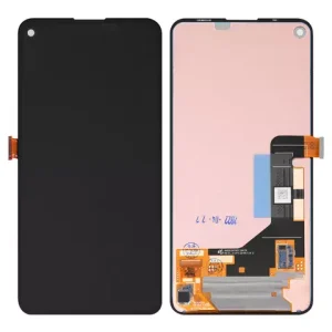 Дисплей для Google Pixel 5a 5G, чорний, без рамки, Оригінал (переклеєне скло)