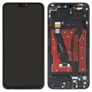 Дисплей для Huawei Honor 8X, Honor View 10 Lite, чорний, з рамкою, Оригінал (переклеєне скло), JSN L21/JSN L22/JSN L23/JSN L42/JSN AL00/JSN TL00