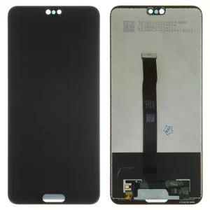 Дисплей для Huawei P20, чорний, без рамки, Оригінал (переклеєне скло), EML L29/EML L09