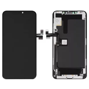 Дисплей для iPhone 11 Pro Max, чорний, з рамкою, Original (PRC), Self welded OEM