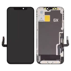 iPhone 12, iPhone 12 Pro के लिए डिस्प्ले, फ्रेम के साथ काला, कॉपी, (TFT), GX