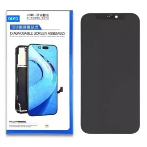 Дисплей JCID для iPhone 12, iPhone 12 Pro, чорний, з рамкою, High Copy, без помилки, (OLED) soft, diagnosable