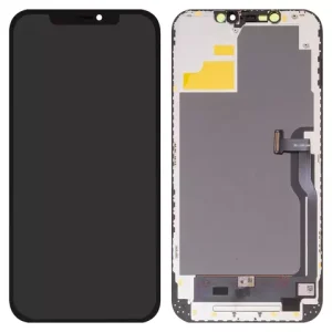 Дисплей для iPhone 12 Pro Max, чорний, з рамкою, High Copy, без помилки, (OLED), DD-OLED OEM soft, diagnosable