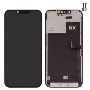 Дисплей для iPhone 13 Pro, чорний, з рамкою, High Copy, без мікросхеми, (OLED), GX OEM Hard, type 1