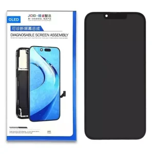 Дисплей JCID для iPhone 13 Pro, чорний, з рамкою, без помилки, (OLED) JCID Diagnosable, 120Hz