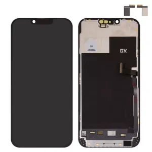 Дисплей для iPhone 13 Pro Max, чорний, з рамкою, High Copy, без мікросхеми, (AMOLED), GX OEM soft, 120Hz