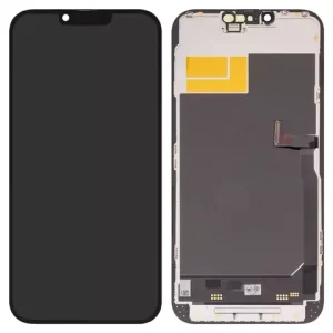 Дисплей для iPhone 13 Pro Max, чорний, з рамкою, High Copy, без помилки, (OLED), DD-OLED OEM soft, 120Hz,