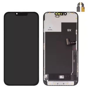Дисплей для iPhone 13 Pro Max, чорний, з рамкою, High Copy, без мікросхеми, (OLED), GX OEM hard