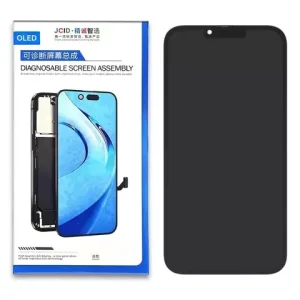 Дисплей JCID для iPhone 13 Pro Max, чорний, з рамкою, без помилки, (OLED) soft, Diagnosable, 120Hz