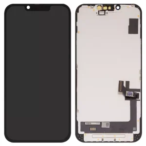Дисплей для iPhone 14, чорний, з рамкою, без помилки, (Box), (OLED), GXQC soft