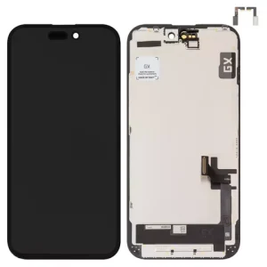 Дисплей для iPhone 15, чорний, з рамкою, Copy, (TFT), GX-in cell