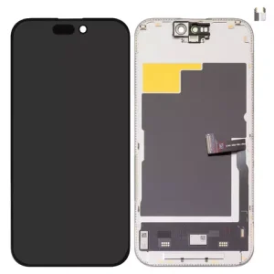 Дисплей для iPhone 15 Pro, чорний, з рамкою, High Copy, без мікросхеми, (AMOLED), DD-OLED soft, 120Hz