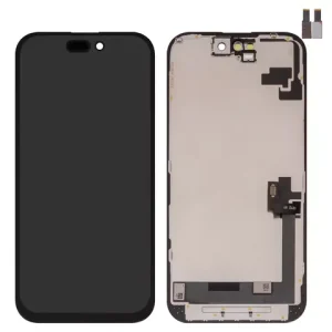 Дисплей для iPhone 16, чорний, з рамкою, High Copy, (TFT), ZY, LTPS