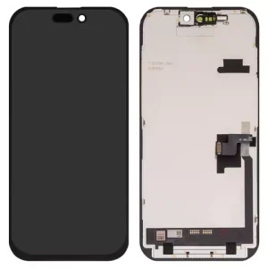 Дисплей для iPhone 16 Pro, чорний, з рамкою, Copy, без опакування, (TFT), ZY, IN CELL HD+