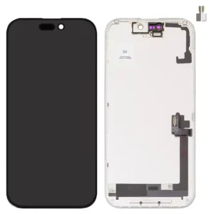 Дисплей для iPhone 17, чорний, з рамкою, High Copy, (AMOLED), GX OEM soft, 120Hz