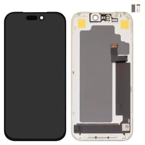 Дисплей для iPhone 17 Pro, чорний, з рамкою, High Copy, (OLED), DD-OLED hard