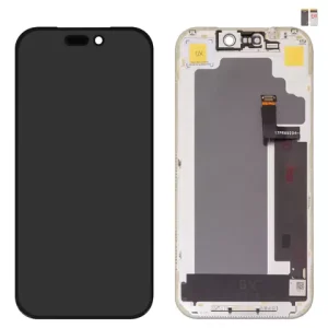 Дисплей для iPhone 17 Pro, чорний, з рамкою, High Copy, (OLED), GX OEM hard