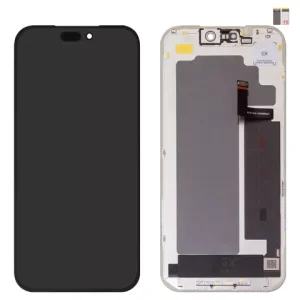 Дисплей для iPhone 17 Pro Max, чорний, з рамкою, High Copy, (OLED), GX OEM hard