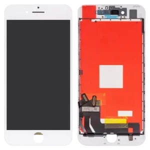 Дисплей для iPhone 7, білий, з рамкою, Оригінал (переклеєне скло), Уцінка. не працює 3D Touch.