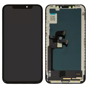 Дисплей для iPhone X, чорний, з рамкою, High Copy, (OLED), GW